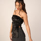 Velvet Strapless Tube Top - Black - Hushy Wear