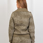 Vintage Wash Zip - Up Top – Olive - Hushy Wear