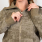 Vintage Wash Zip - Up Top – Olive - Hushy Wear