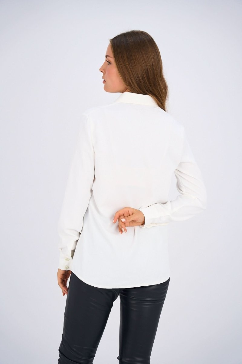 White Basic Shirt - Hushy Wear