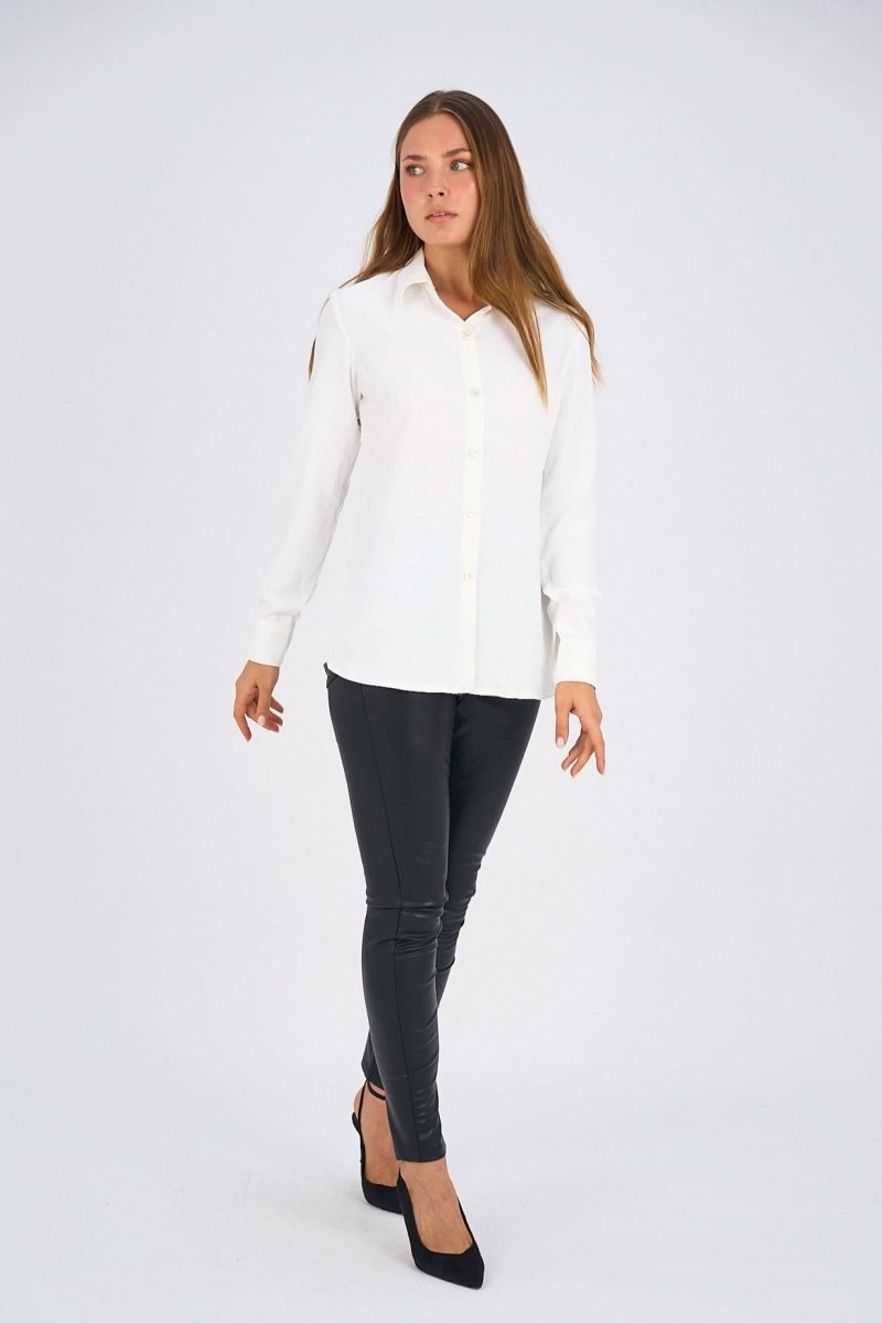 White Basic Shirt - Hushy Wear