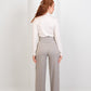 White High - Waist Wool Classic Trousers - Hushy Wear