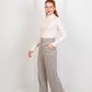White High - Waist Wool Classic Trousers - Hushy Wear