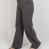 Wide - Leg Lounge Sweatpants – Gray - Hushy Wear