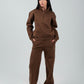 Wide - Leg Lounge Sweatpants – Mocha - Hushy Wear